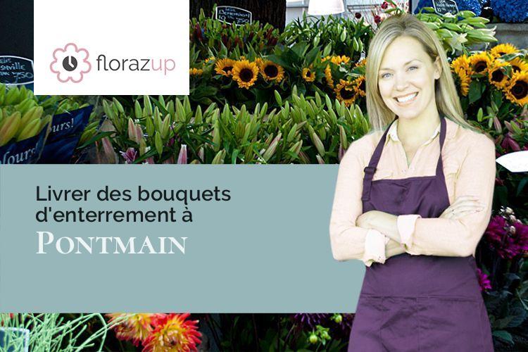 couronnes florales pour un enterrement à Pontmain (Mayenne/53220)