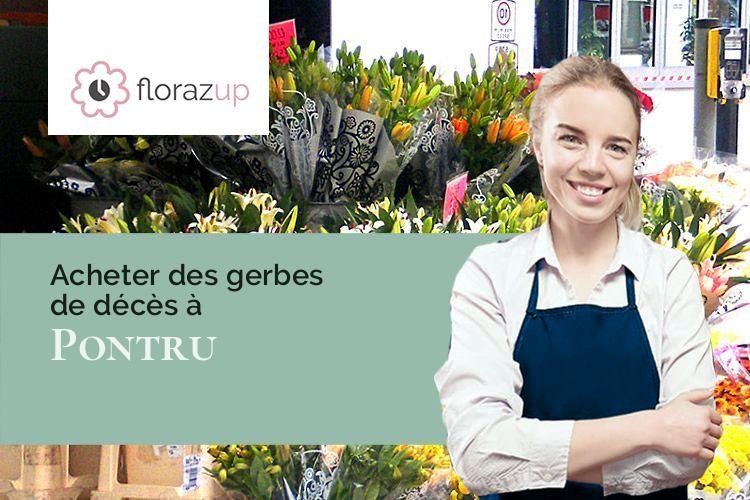 coeurs de fleurs pour un décès à Pontru (Aisne/02490)