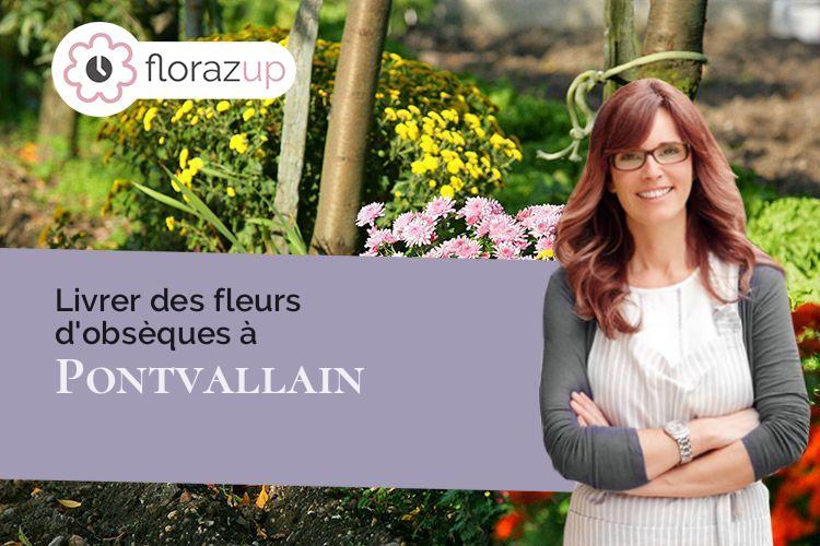 gerbes de fleurs pour un décès à Pontvallain (Sarthe/72510)