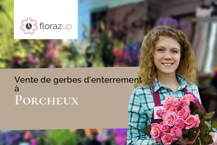 fleurs deuil pour des obsèques à Porcheux (Oise/60390)