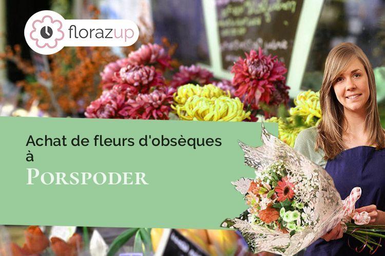 créations florales pour un décès à Porspoder (Finistère/29840)