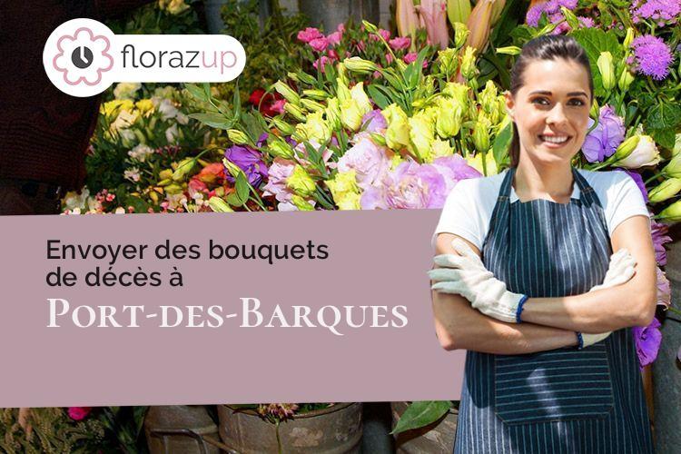 couronnes de fleurs pour un décès à Port-des-Barques (Charente-Maritime/17730)
