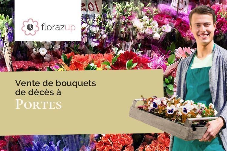 compositions florales pour un deuil à Portes (Gard/30530)