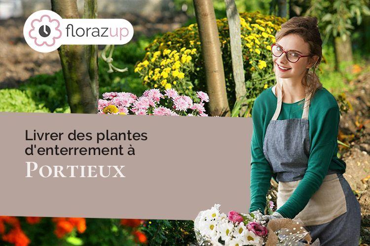 gerbes de fleurs pour un deuil à Portieux (Vosges/88330)
