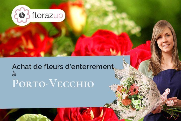 couronnes florales pour des funérailles à Porto-Vecchio (Corse/20137)