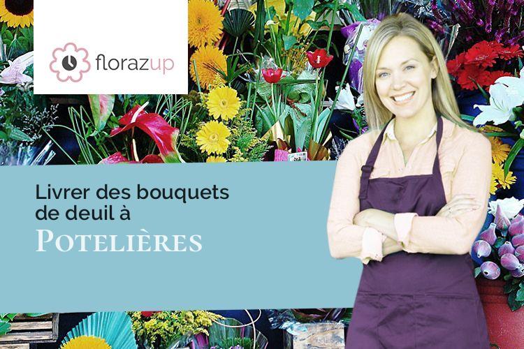 couronnes florales pour une crémation à Potelières (Gard/30500)