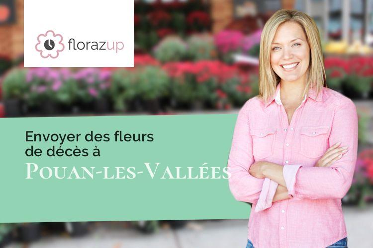 couronnes florales pour une crémation à Pouan-les-Vallées (Aube/10700)