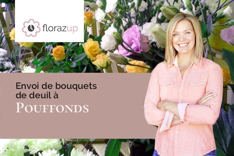 fleurs deuil pour un décès à Pouffonds (Deux-Sèvres/79500)