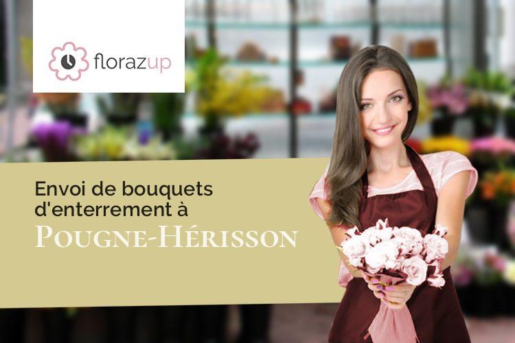 créations florales pour un enterrement à Pougne-Hérisson (Deux-Sèvres/79130)