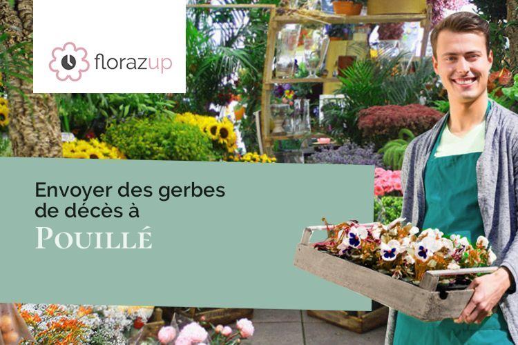 fleurs deuil pour un décès à Pouillé (Loir-et-Cher/41110)