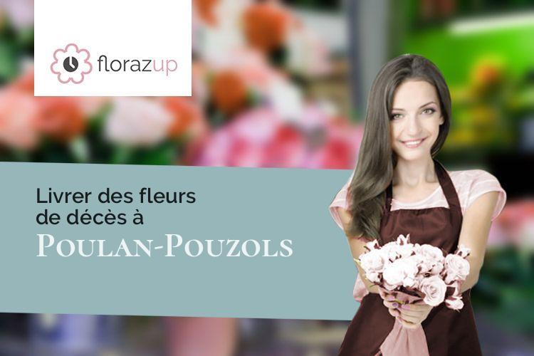 couronnes de fleurs pour un décès à Poulan-Pouzols (Tarn/81120)