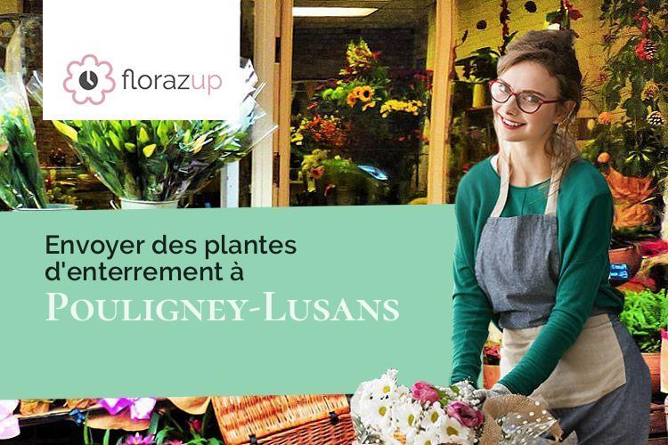 créations florales pour des funérailles à Pouligney-Lusans (Doubs/25640)