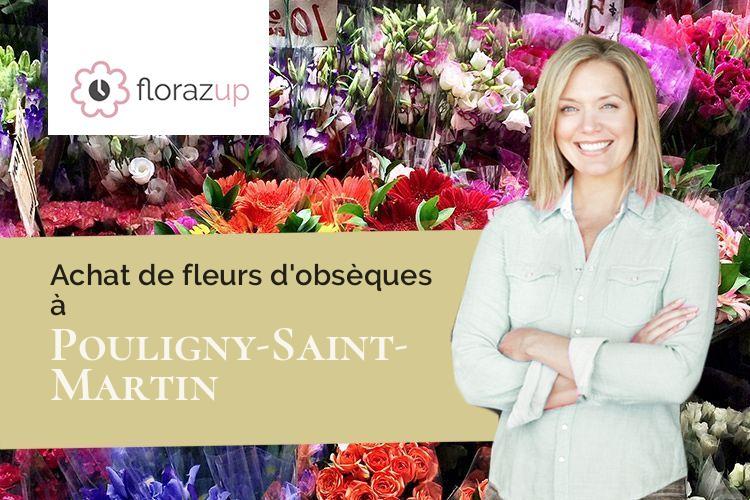 bouquets de fleurs pour des obsèques à Pouligny-Saint-Martin (Indre/36160)
