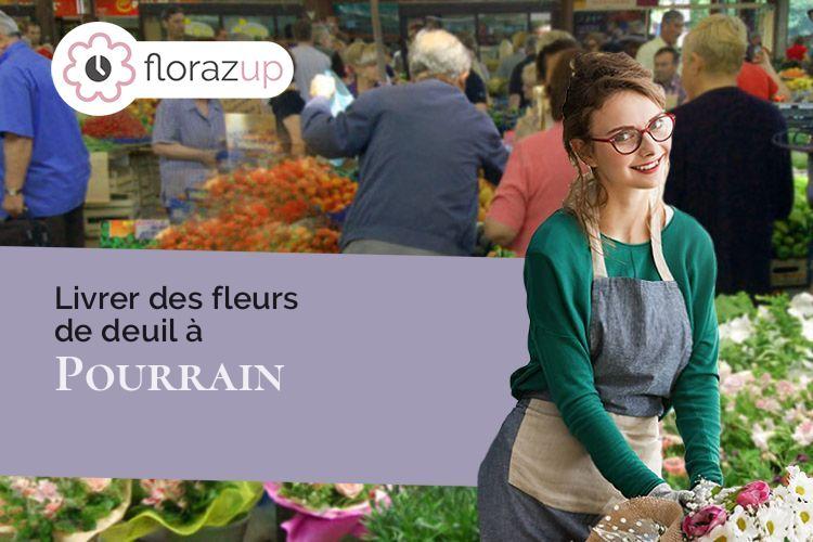 coupes de fleurs pour des obsèques à Pourrain (Yonne/89240)