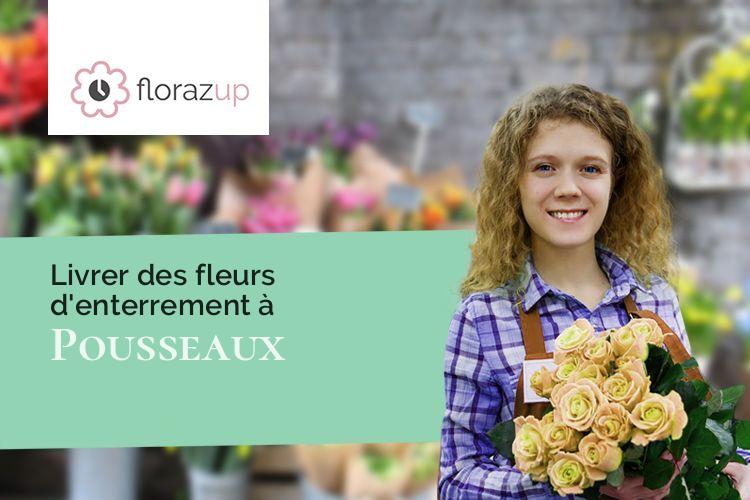 coupes de fleurs pour un enterrement à Pousseaux (Nièvre/58500)