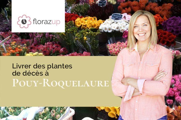 compositions de fleurs pour des funérailles à Pouy-Roquelaure (Gers/32480)