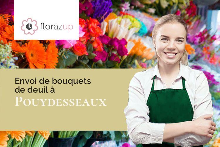 coeurs de fleurs pour des funérailles à Pouydesseaux (Landes/40120)