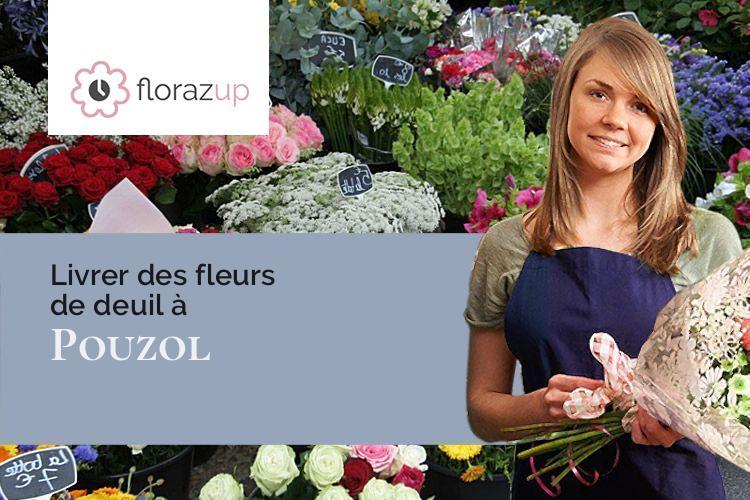 gerbes de fleurs pour un deuil à Pouzol (Puy-de-Dôme/63440)
