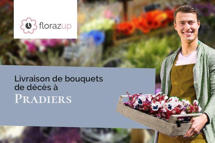 créations de fleurs pour des funérailles à Pradiers (Cantal/15160)