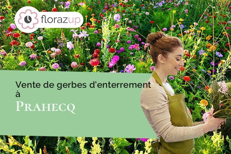 couronnes de fleurs pour un décès à Prahecq (Deux-Sèvres/79230)