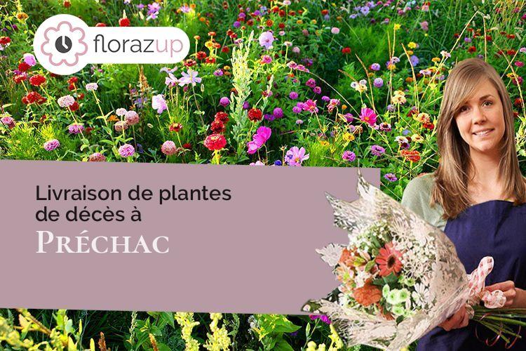 couronnes florales pour une crémation à Préchac (Gironde/33730)