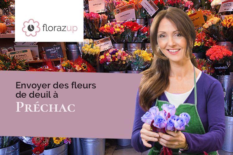 couronnes florales pour une crémation à Préchac (Hautes-Pyrénées/65400)