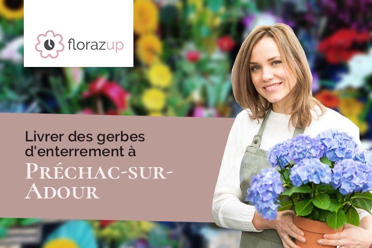 couronnes florales pour des funérailles à Préchac-sur-Adour (Gers/32160)