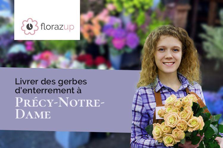 gerbes de fleurs pour un enterrement à Précy-Notre-Dame (Aube/10500)