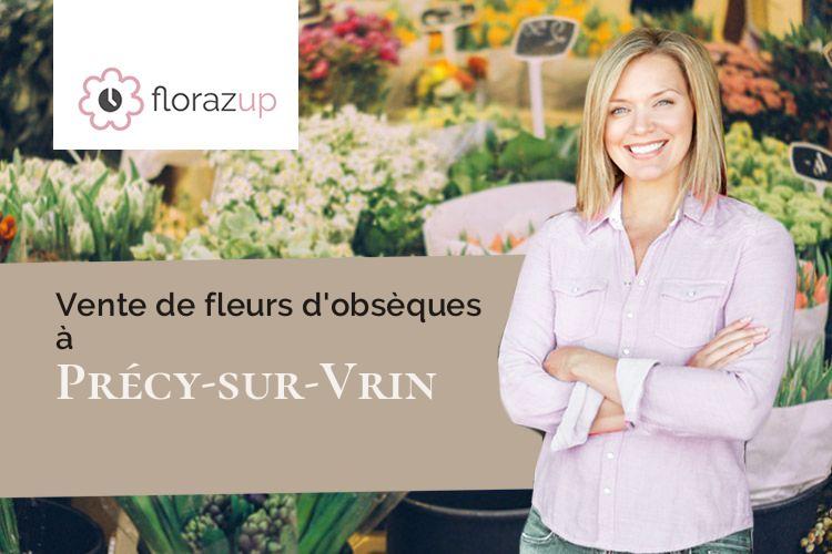 compositions florales pour un deuil à Précy-sur-Vrin (Yonne/89116)