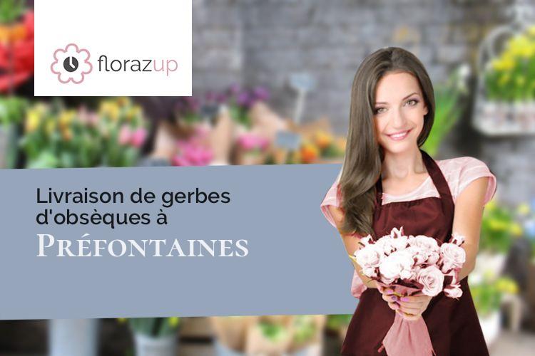 couronnes florales pour une crémation à Préfontaines (Loiret/45490)
