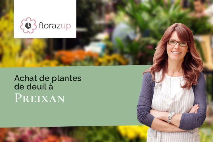 couronnes de fleurs pour un décès à Preixan (Aude/11250)
