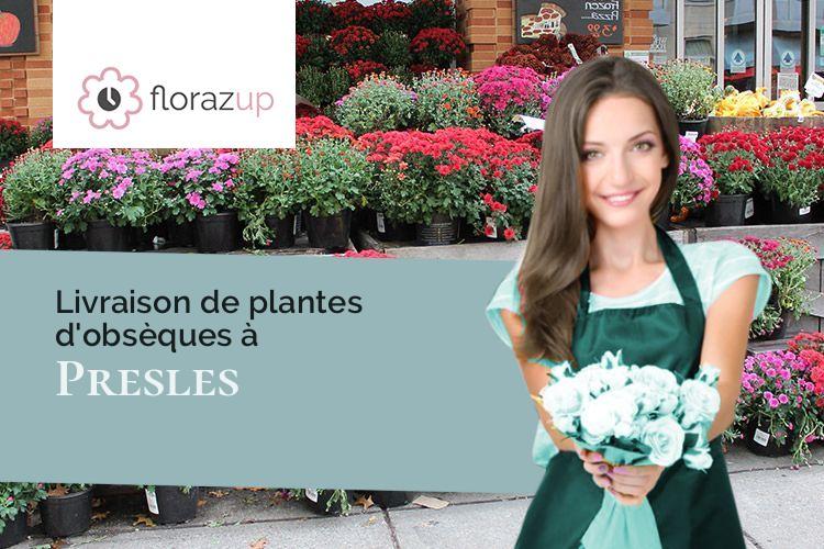coeurs de fleurs pour un enterrement à Presles (Isère/38680)