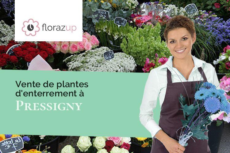 compositions florales pour un enterrement à Pressigny (Deux-Sèvres/79390)
