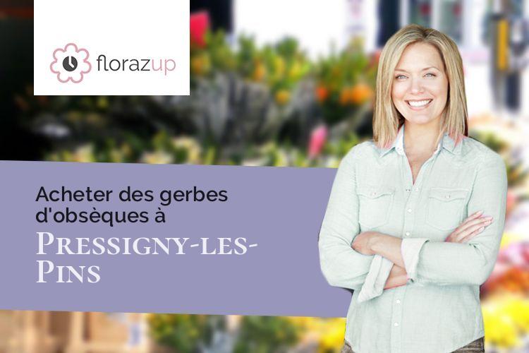 créations florales pour un décès à Pressigny-les-Pins (Loiret/45290)