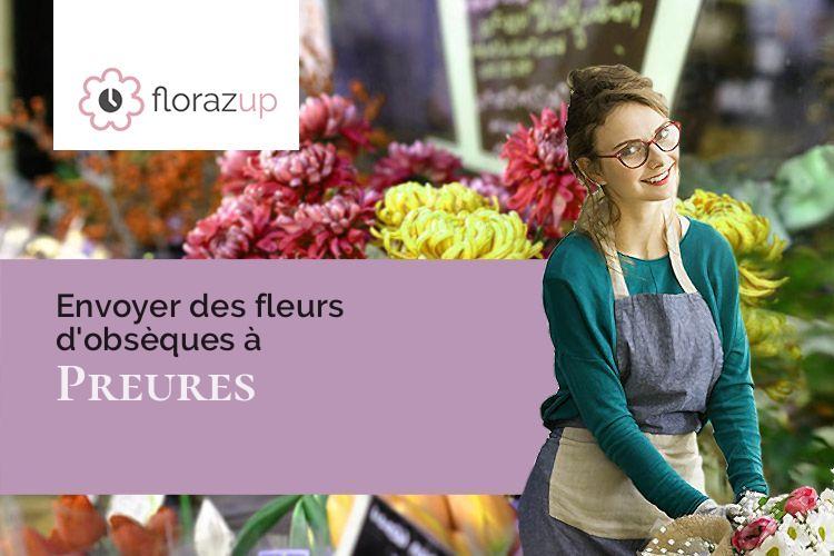 gerbes de fleurs pour un enterrement à Preures (Pas-de-Calais/62650)