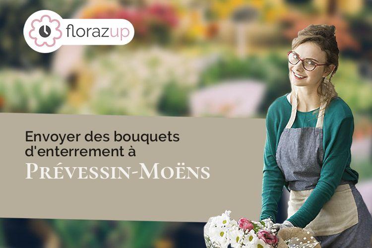 gerbes de fleurs pour des funérailles à Prévessin-Moëns (Ain/01280)