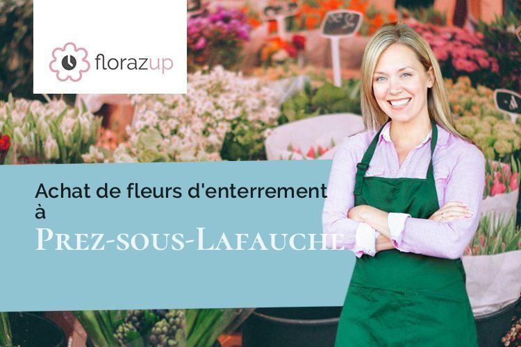 coeurs de fleurs pour un enterrement à Prez-sous-Lafauche (Haute-Marne/52700)