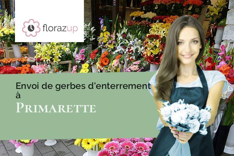 gerbes de fleurs pour un enterrement à Primarette (Isère/38270)