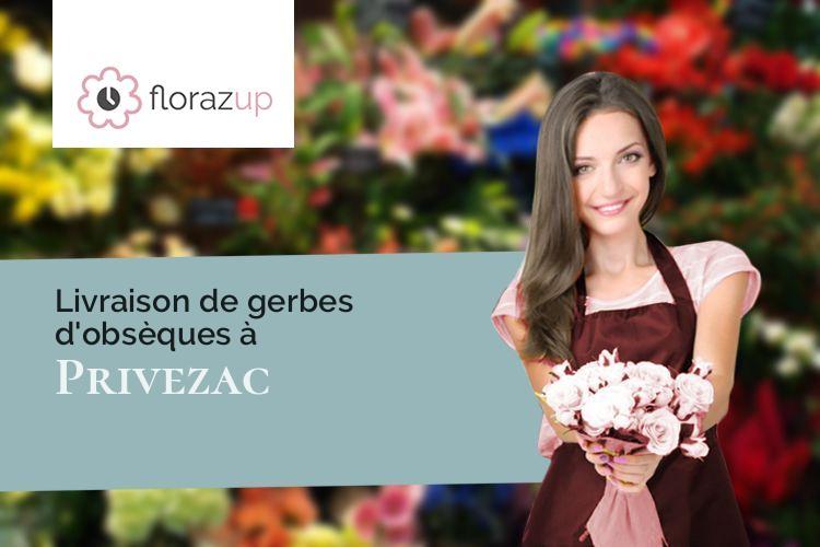 couronnes florales pour une crémation à Privezac (Aveyron/12350)