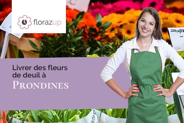compositions florales pour une crémation à Prondines (Puy-de-Dôme/63470)