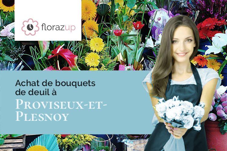compositions florales pour un deuil à Proviseux-et-Plesnoy (Aisne/02190)