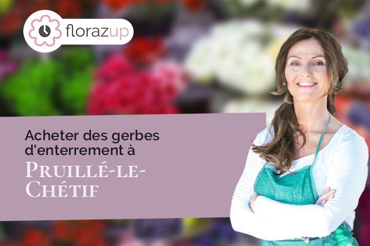 créations florales pour un décès à Pruillé-le-Chétif (Sarthe/72700)