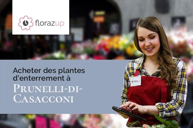 couronnes de fleurs pour un deuil à Prunelli-di-Casacconi (Corse/20290)
