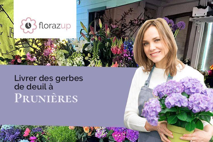 gerbes de fleurs pour des obsèques à Prunières (Hautes-Alpes/05230)