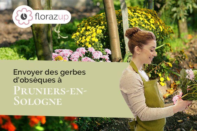 compositions florales pour un décès à Pruniers-en-Sologne (Loir-et-Cher/41200)