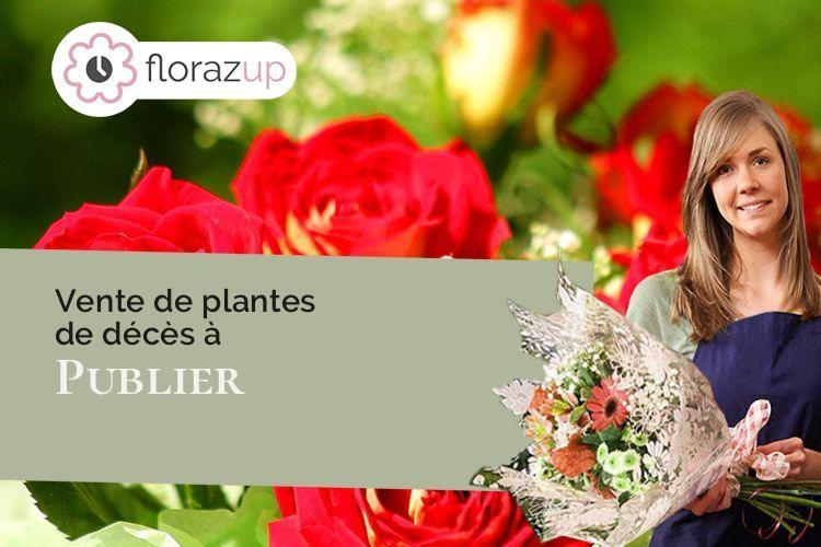 coeur de fleurs pour une crémation à Publier (Haute-Savoie/74500)