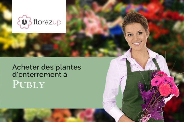 bouquets de fleurs pour des funérailles à Publy (Jura/39570)