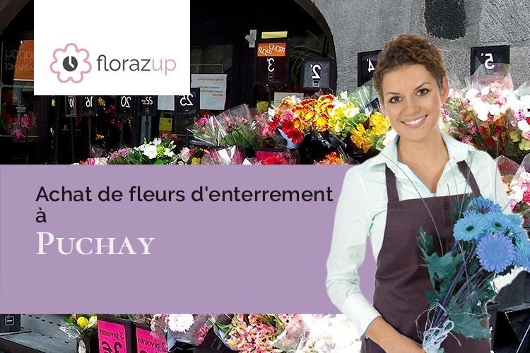 coupes de fleurs pour des funérailles à Puchay (Eure/27150)