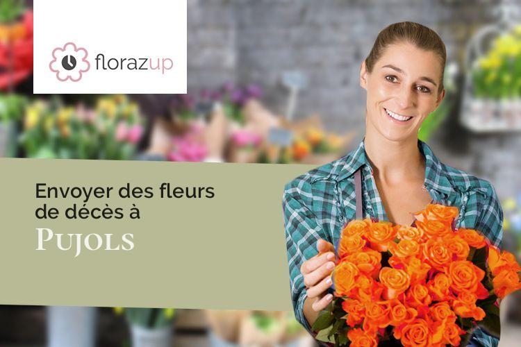 couronnes de fleurs pour une crémation à Pujols (Gironde/33350)