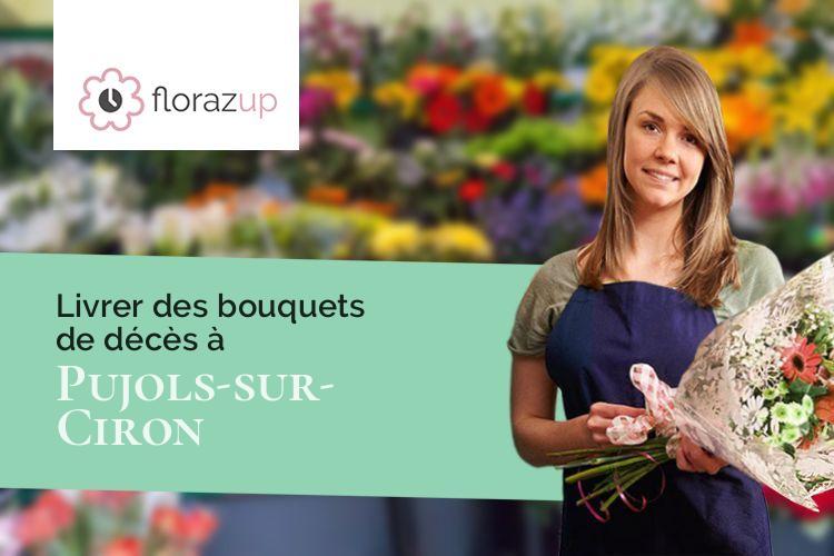 créations de fleurs pour des obsèques à Pujols-sur-Ciron (Gironde/33210)